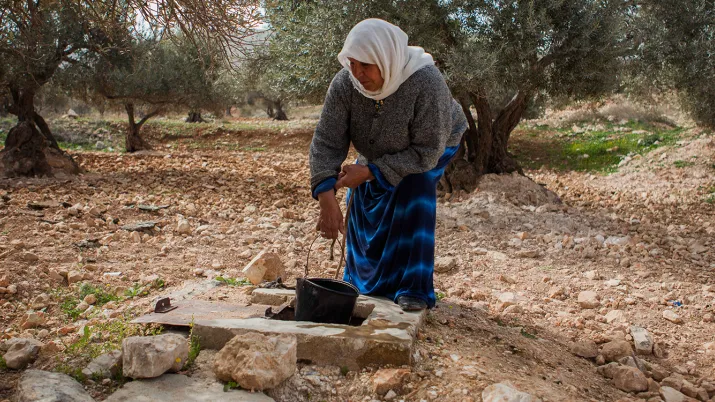 Puits à Tubas, en Palestine.