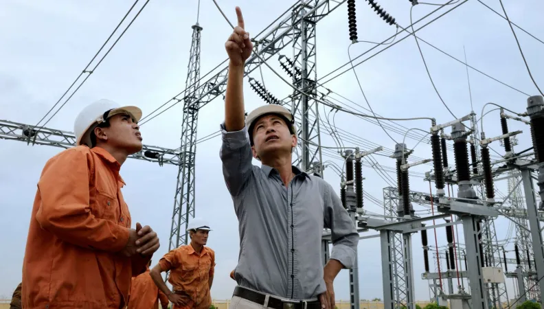 Station de transformation électrique au Vietnam