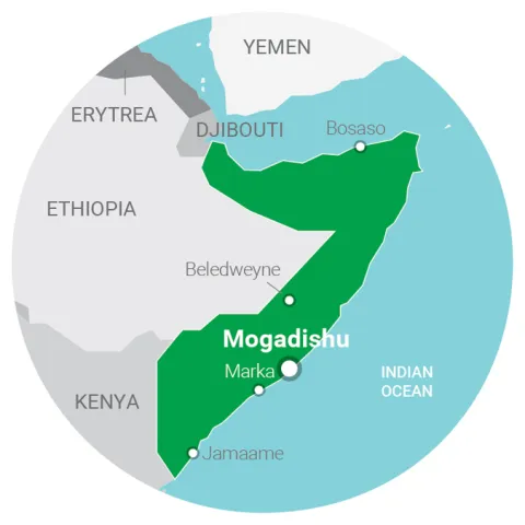 map Somalia